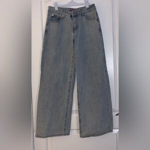 Edikted Light Blue Flare & Wide Leg Jeans